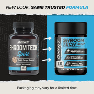 ONNIT Shroom Tech Sport Daily Exercise Support Capsules 28 Count