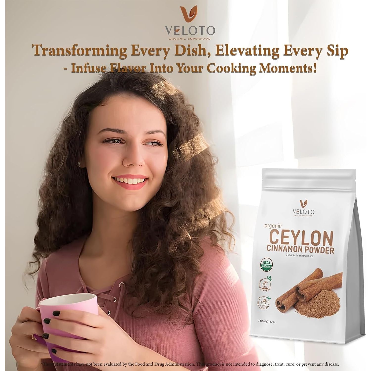 Ceylon Cinnamon Powder Organic Cinnamon Powder, 2Lb