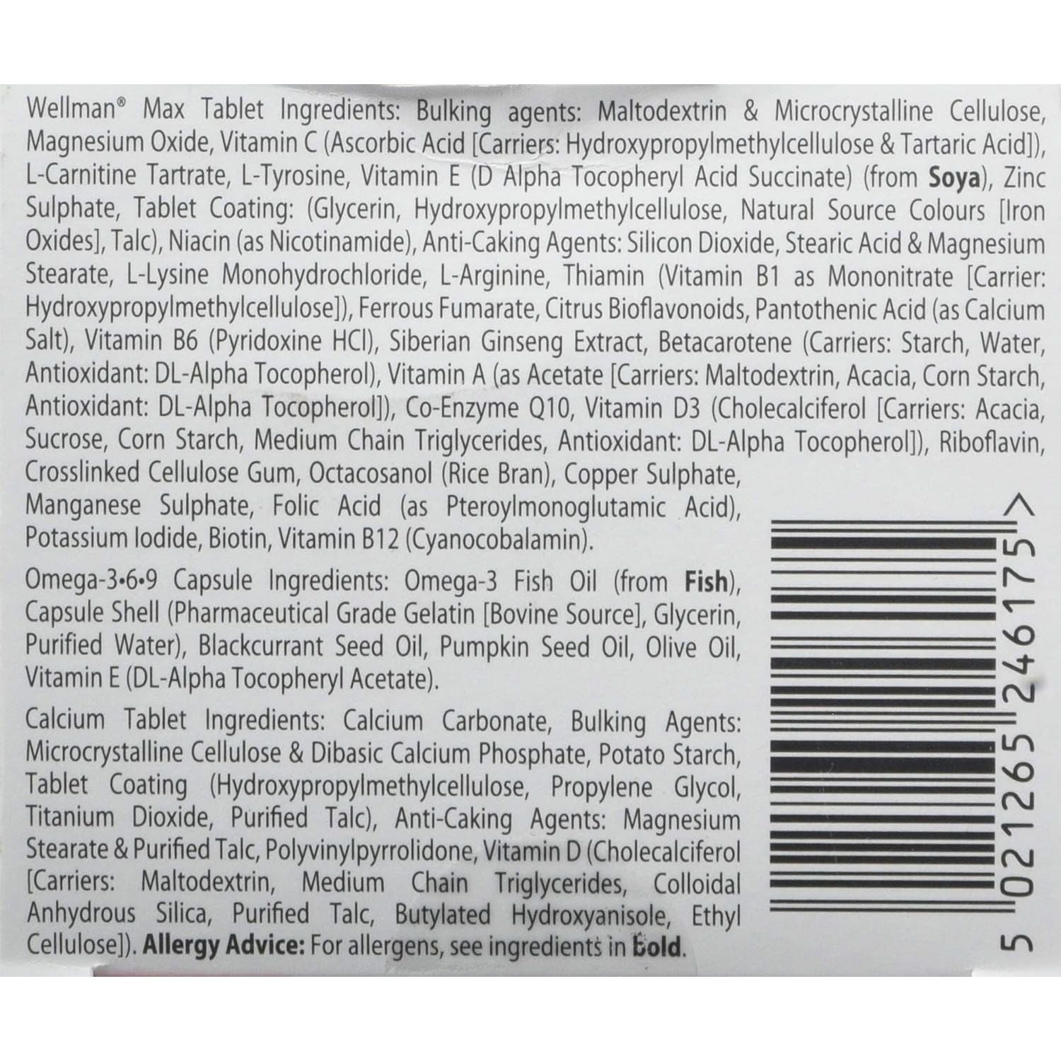 Wellman Max Capsules - Pack of 84