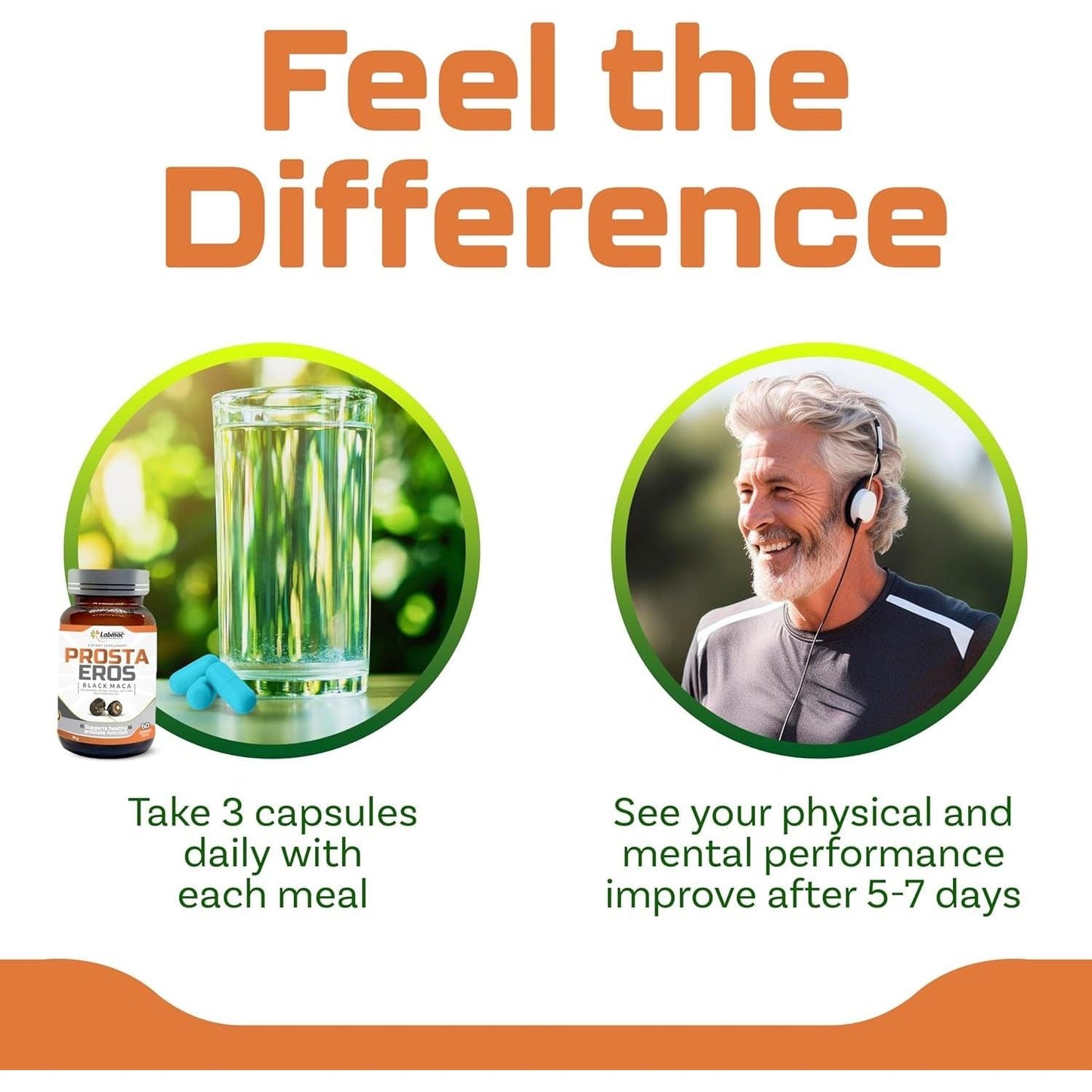 Prostaeros- Prostate Support Supplement - 7 Natural Ingredients - 60 Count 