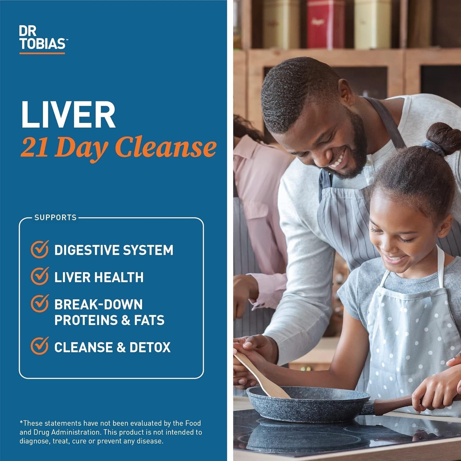 Dr. Tobias Liver 21 Day Cleanse, Herbal Liver Detox Cleanse 63 Vegetable Capsules