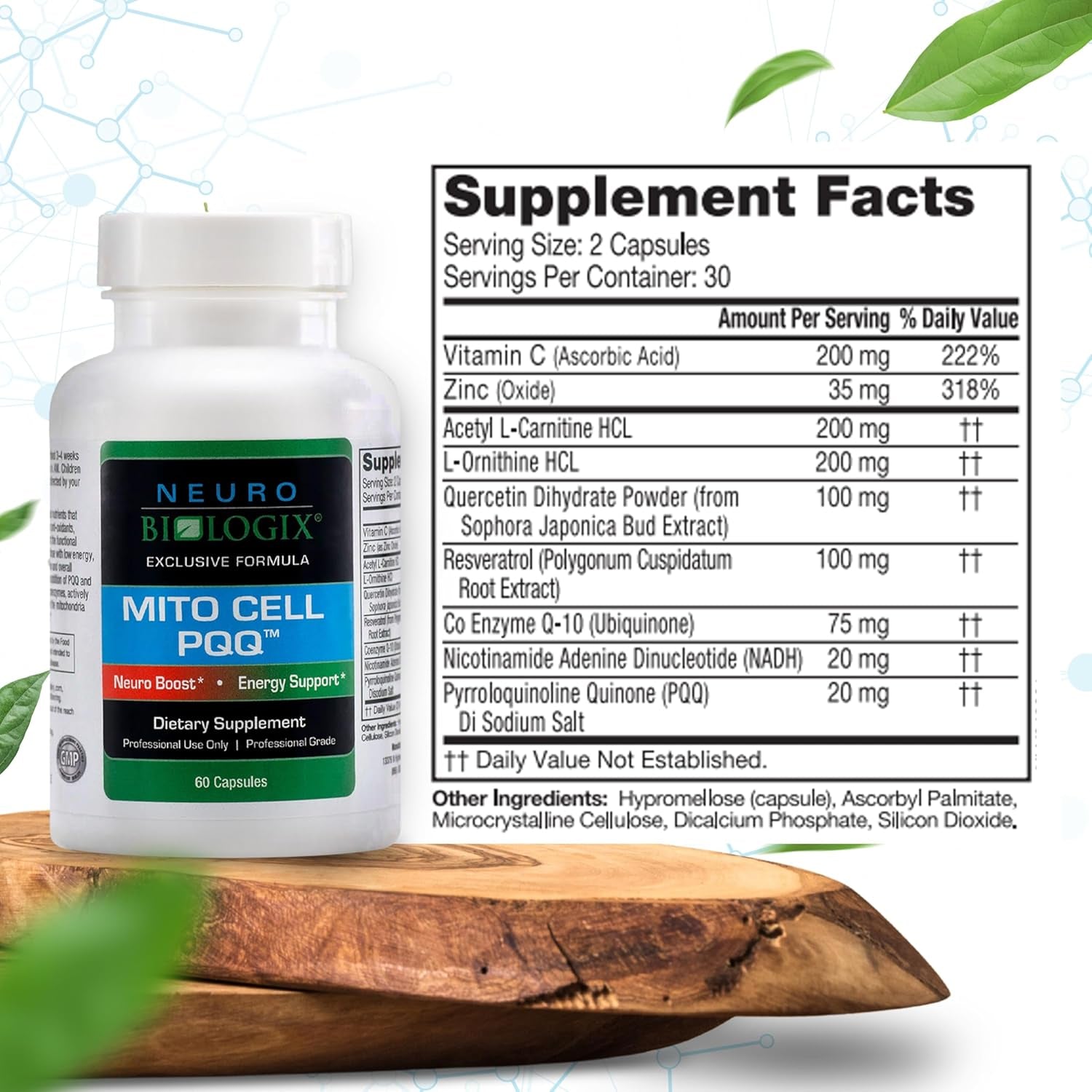 Mito Cell PQQ Supplement for Optimal Mitochondrial Support