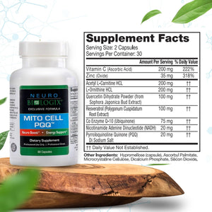 Mito Cell PQQ Supplement for Optimal Mitochondrial Support
