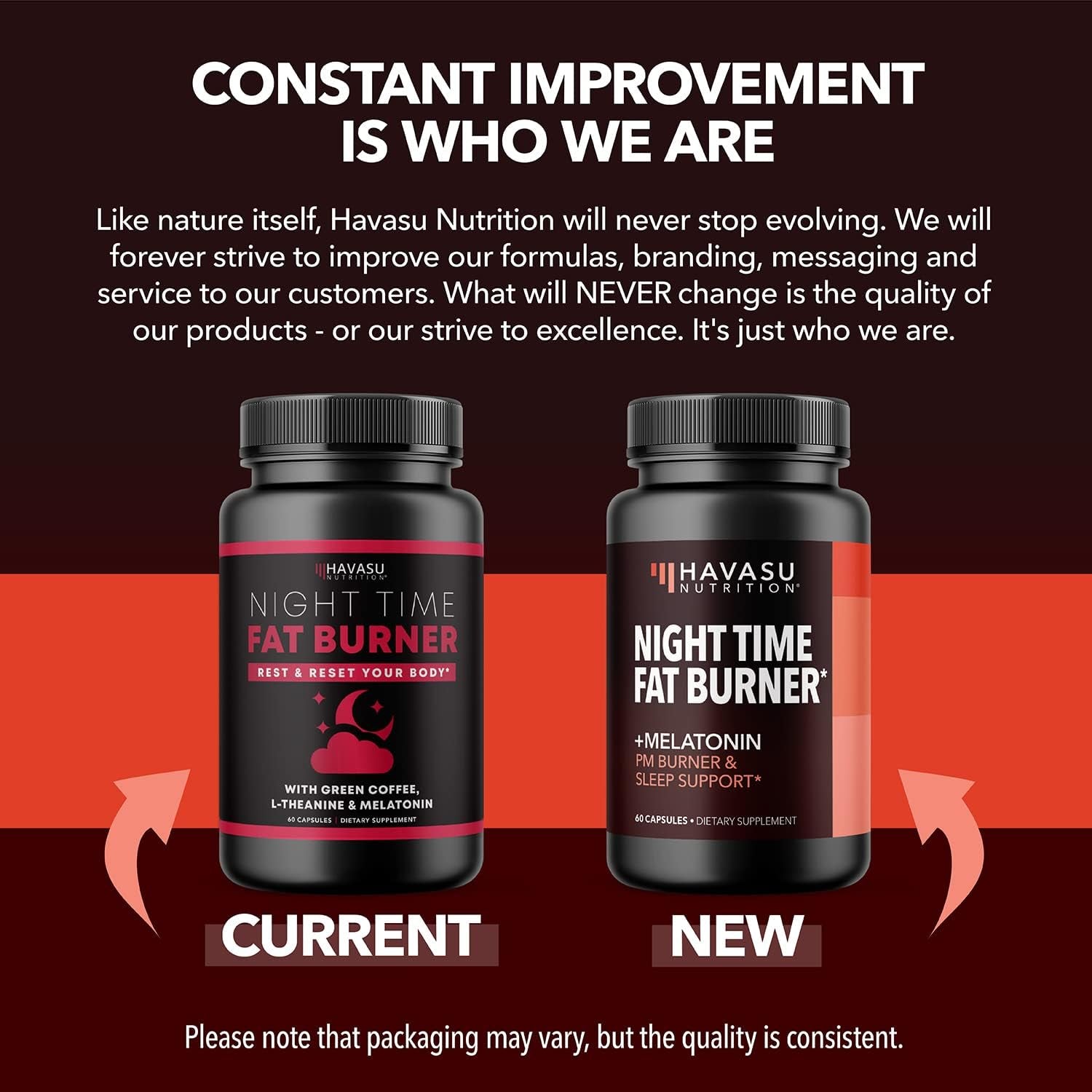 Night Time Fat Burner Capsules - Appetite Suppressant for Weight Loss - 60 Count