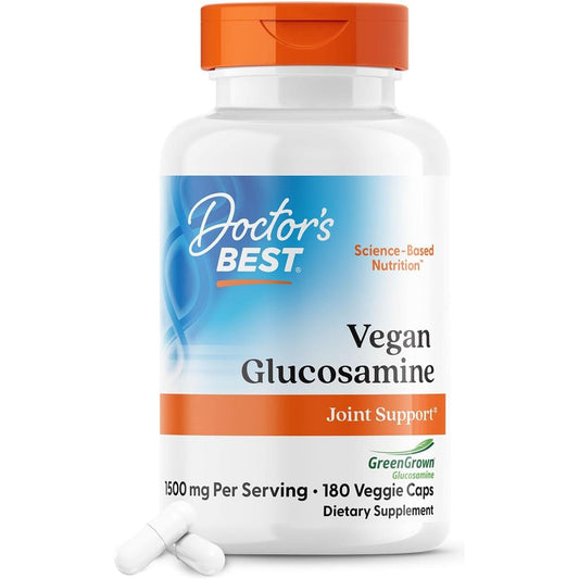 Doctor'S Best Vegan Glucosamine Sulfate, Joint Support, 750 Mg 180 Veggie Caps