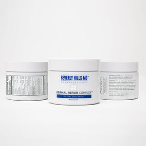 Beverly Hills MD Dermal Repair Anti-Aging Supplement - Hyaluronic Acid, Collagen, Vitamins for Smooth, Plump Skin