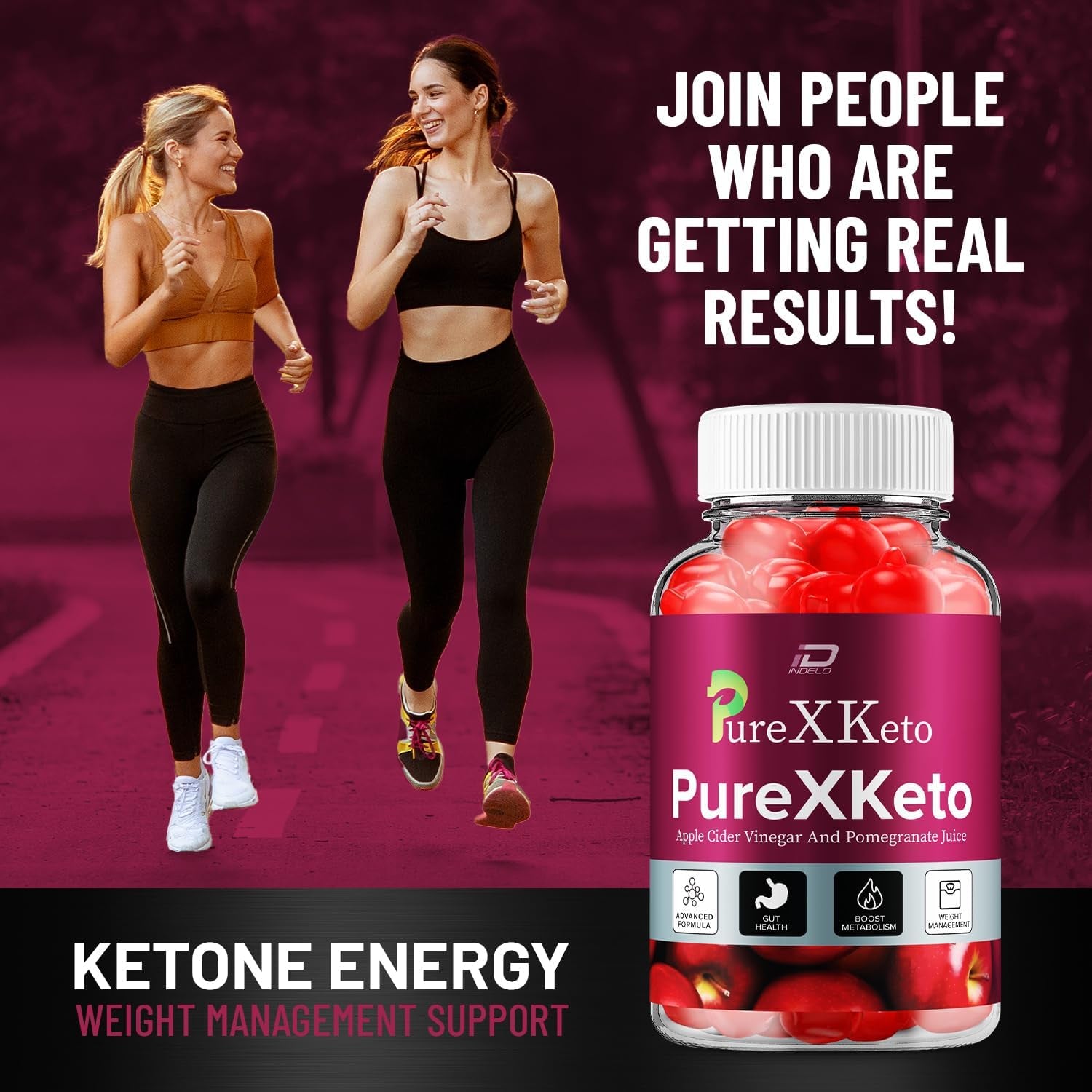 Purexketo ACV Gummies Dietary Supplement (60 Gummies)