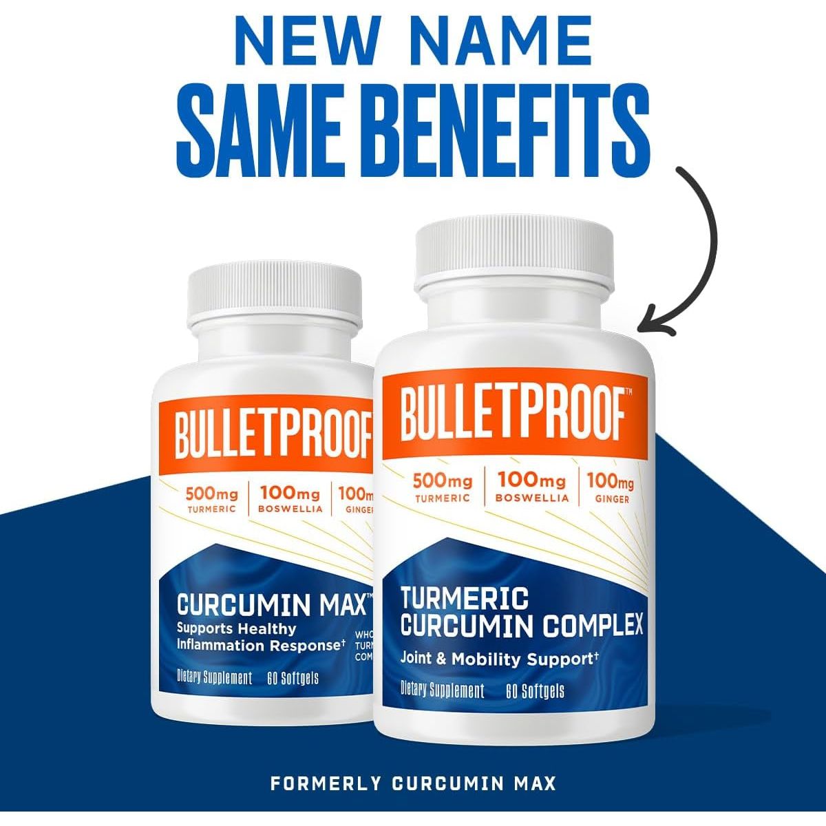 Bulletproof Turmeric Curcumin Complex Inflammation Response Softgels, 60 Count