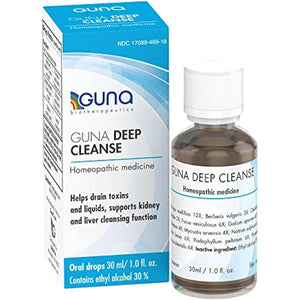 Guna Deep Cleanse Homeopathic All Natural Systemic Body Cleansing - 1 Ounce