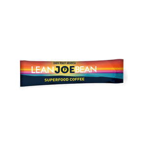 Lean Joe Bean  Organic Instant Keto Coffee with Mushrooms, MCT, Collagen, Turmeric, Probiotics & Folate |(24 Count)