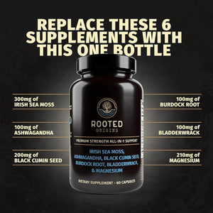 Sea Moss Capsules - Immune Support, Gut Health, Energy, & More - 60 Capsules