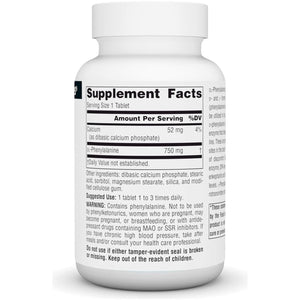 Source Naturals DLPA Dl-Phenylalanine* - 750 Mg - 60 Tablets