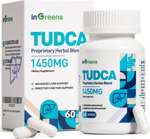 1450MG TUDCA Liver Supplement, Bile Salts Liver Support Supplement Complex, 60 Capsules - Suppviv