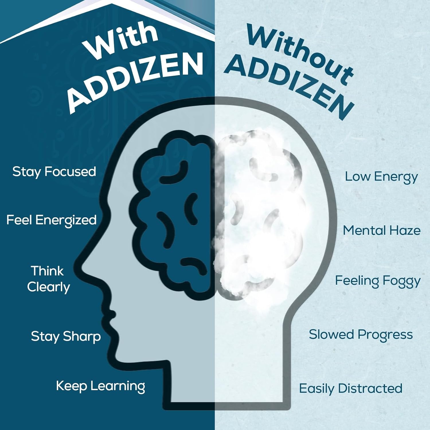 17-In-1 Brain Supplement for Memory and Focus | Natural Nootropics Brain Supplement for Brain Cognition, Energy 60 Tablets