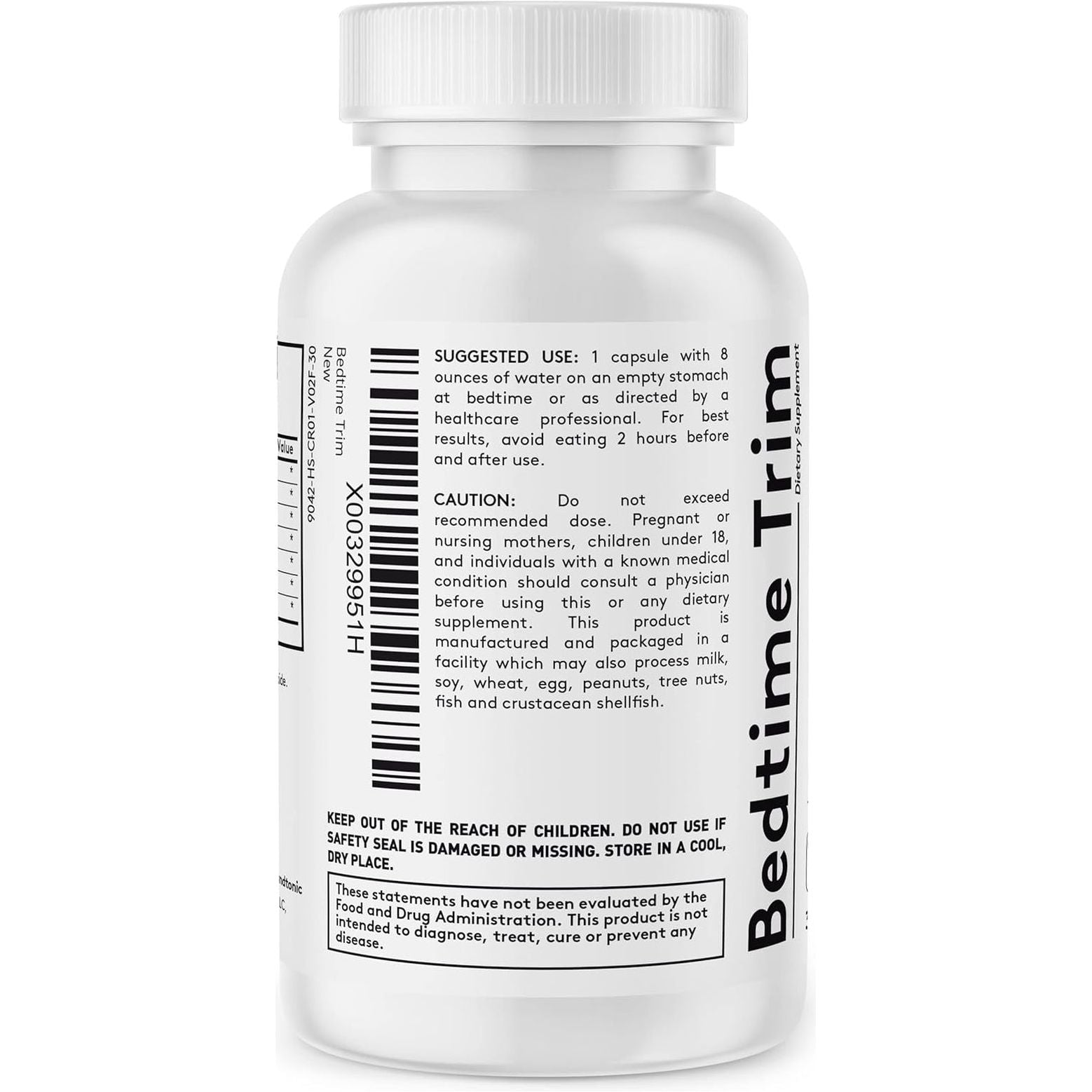 Youth & Tonic PM Bedtime Trim Amino Acids Supplement Pills | 30 Capsules