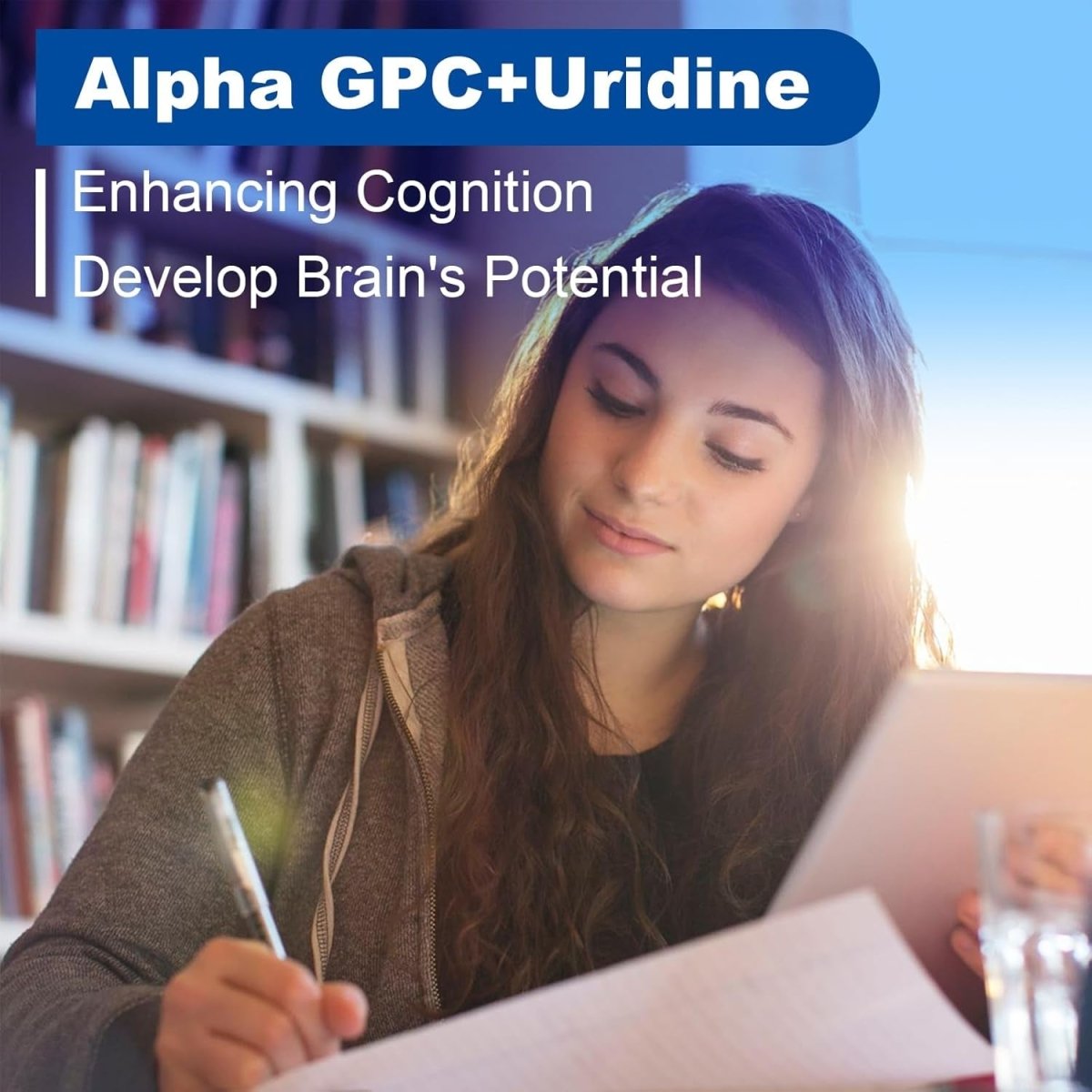 15 - In - 1 Alpha GPC Supplement - Nootropic Brain Supplement For Brain Support, Memory and Focus,60 Capsules - Suppviv