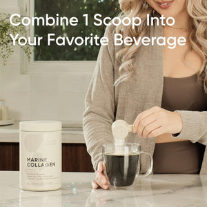 Sports Research Marine Collagen Peptides Powder - Easy to Mix in Water or Juice! (34 Servings)