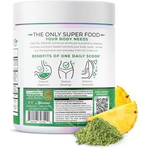 One Sol Greens, Super Greens Powder to Reduce Bloating & Improve Gut Health