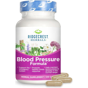 Ridgecrest Herbals Blood Pressure Herbal Formula for Heart, Vascular, Circulation Health (120 Count)