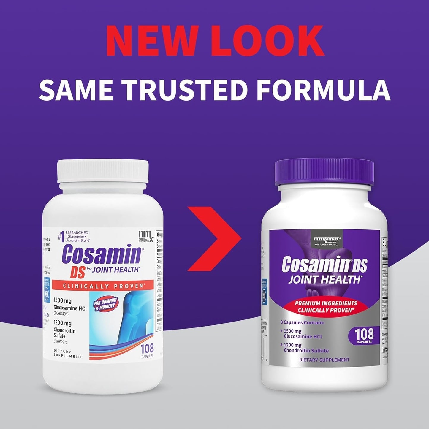 Cosamin DS for Joint Health Comfort & Mobility, 108 Capsules