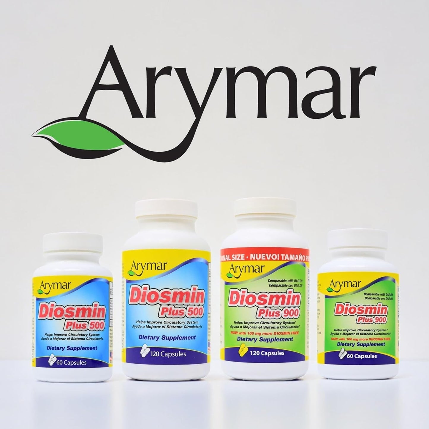 Arymar Diosmin plus 500, Circulatory System Support (60 Capsules)