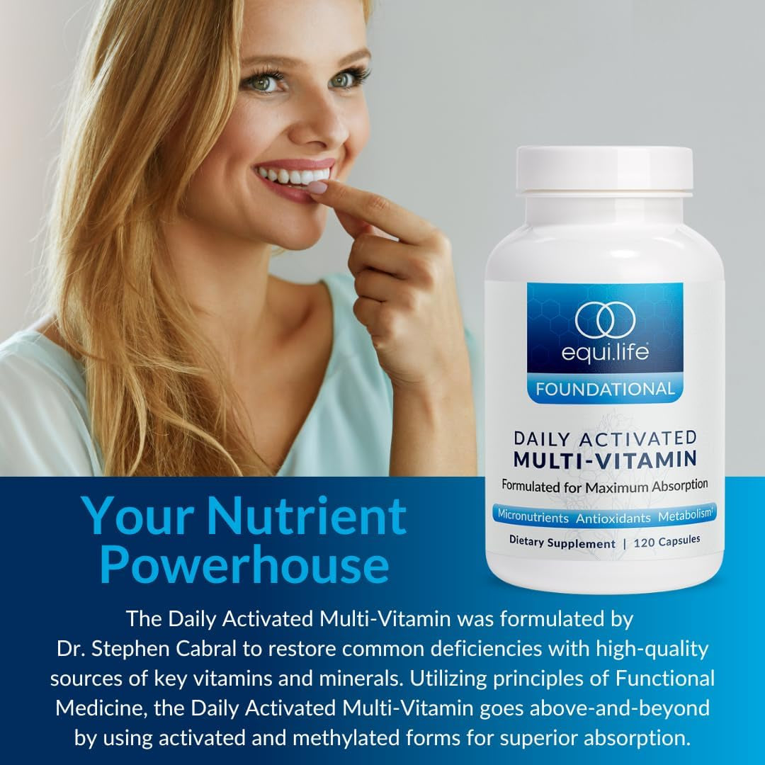 Equilife - Daily Activated Multi-Vitamin, 21 Essential Vitamins & Minerals (30 Servings)