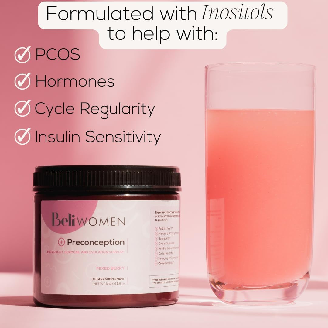 Beli Preconception Supplement for Fertility, Egg Quality, PCOS, Hormones, and Ovulation