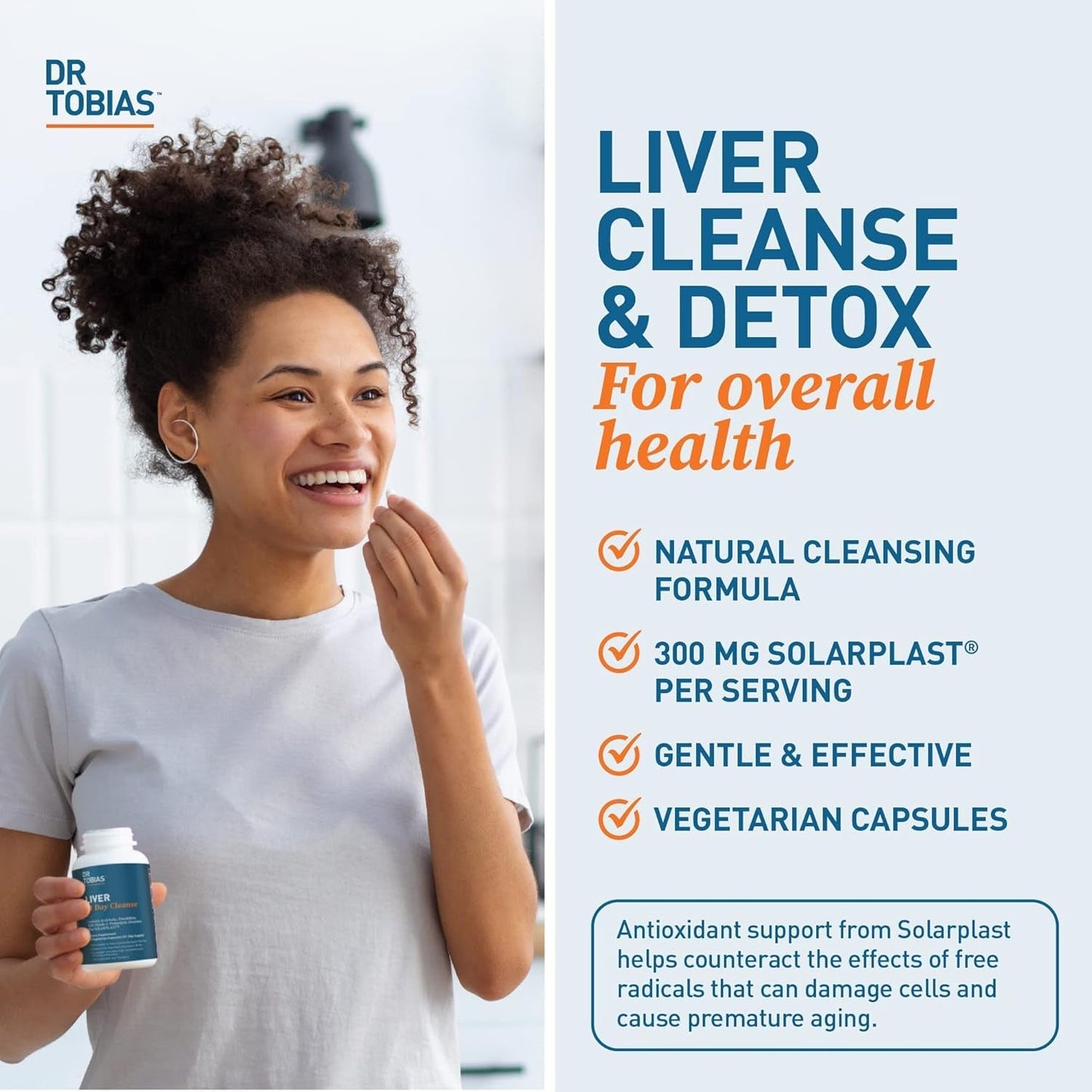 Dr. Tobias Liver 21 Day Cleanse, Herbal Liver Detox Cleanse 63 Vegetable Capsules