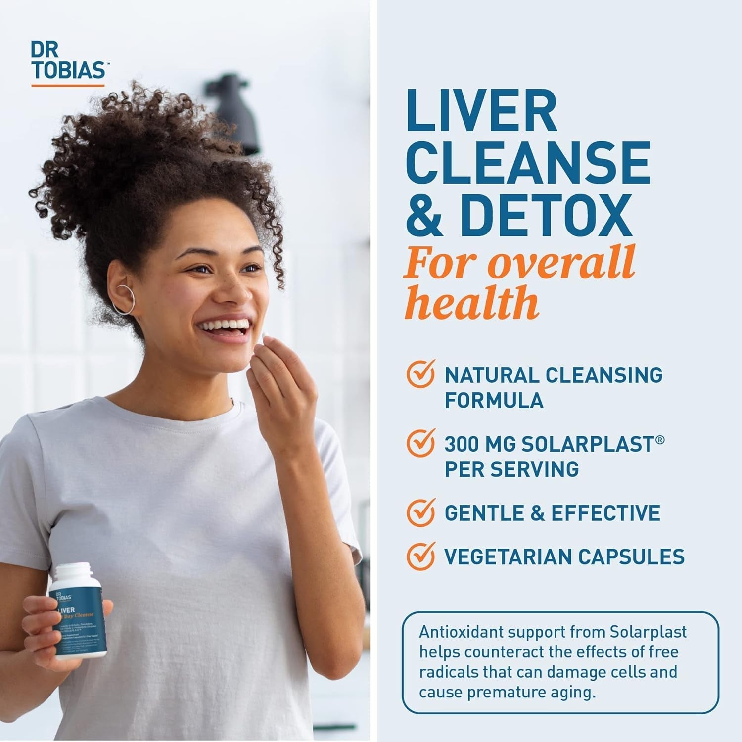 Dr. Tobias Liver 21 Day Cleanse, Herbal Liver Detox Cleanse 63 Vegetable Capsules