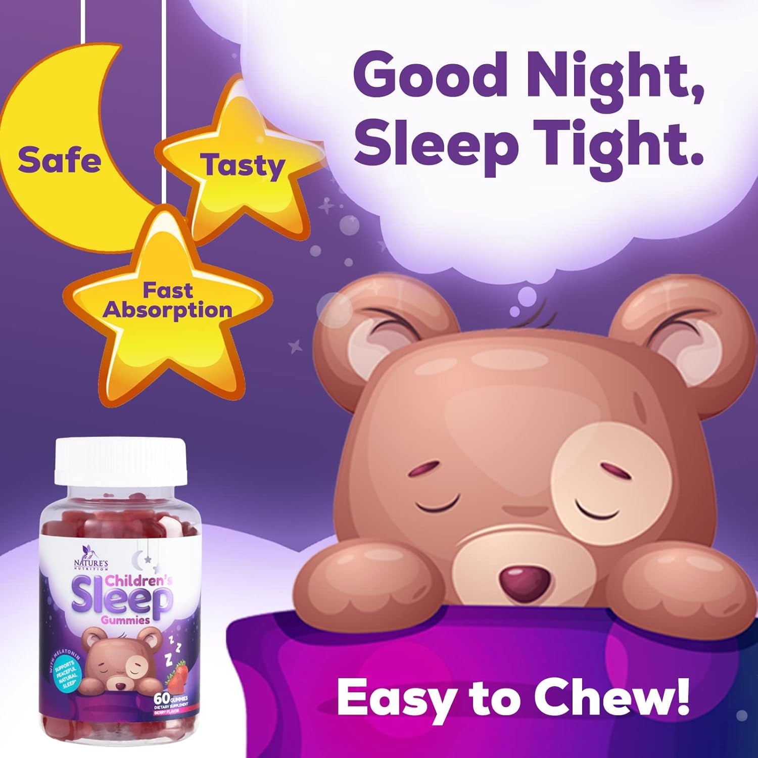 Kids Melatonin Gummy 60 Gummies