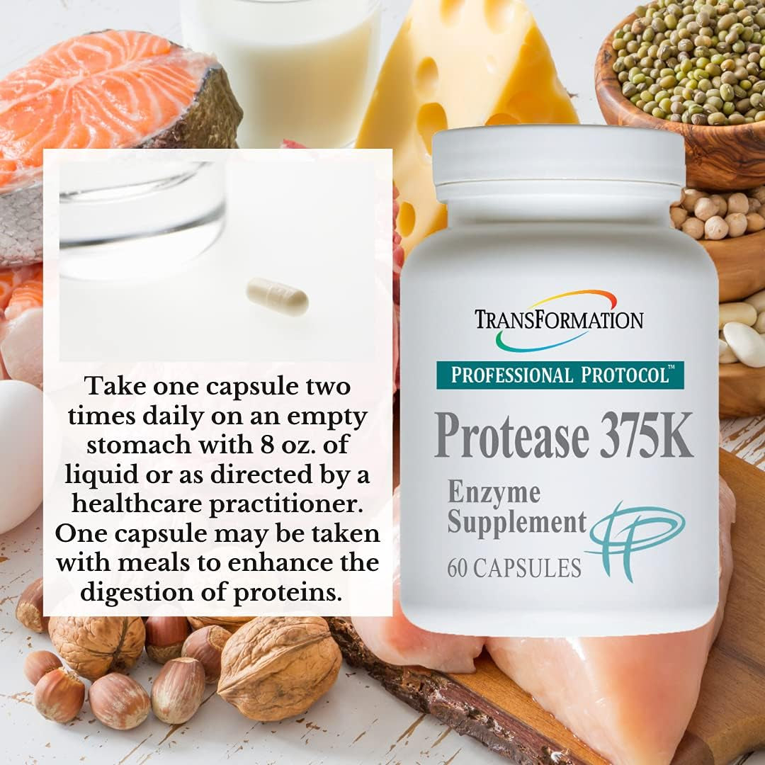 Transformation Enzymes Protease 375K Enzyme Blend Supplement 60 Capsules