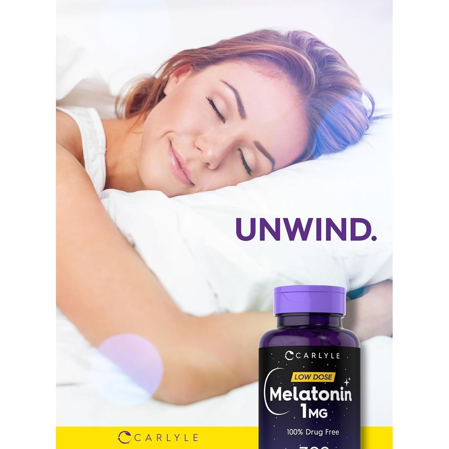 Carlyle Melatonin 1 Mg - 300 Low Dose Tablets