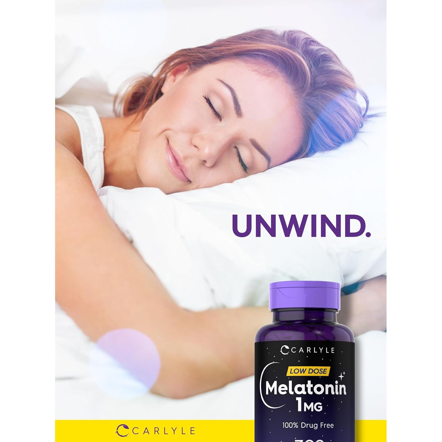 Carlyle Melatonin 1 Mg - 300 Low Dose Tablets