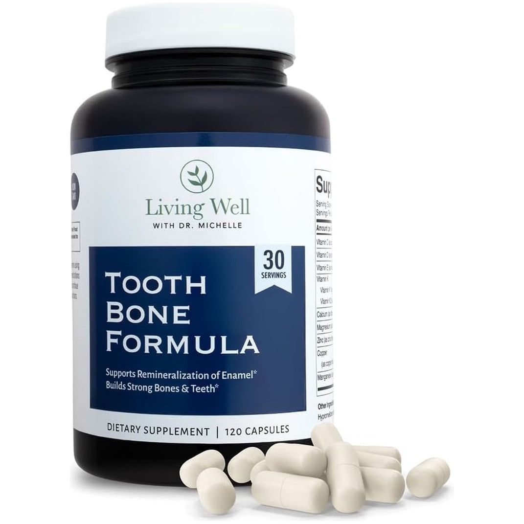 Tooth & Bone Formula - Bone Health Supplement with Calcium ,D3 + K2, 120 Capsules