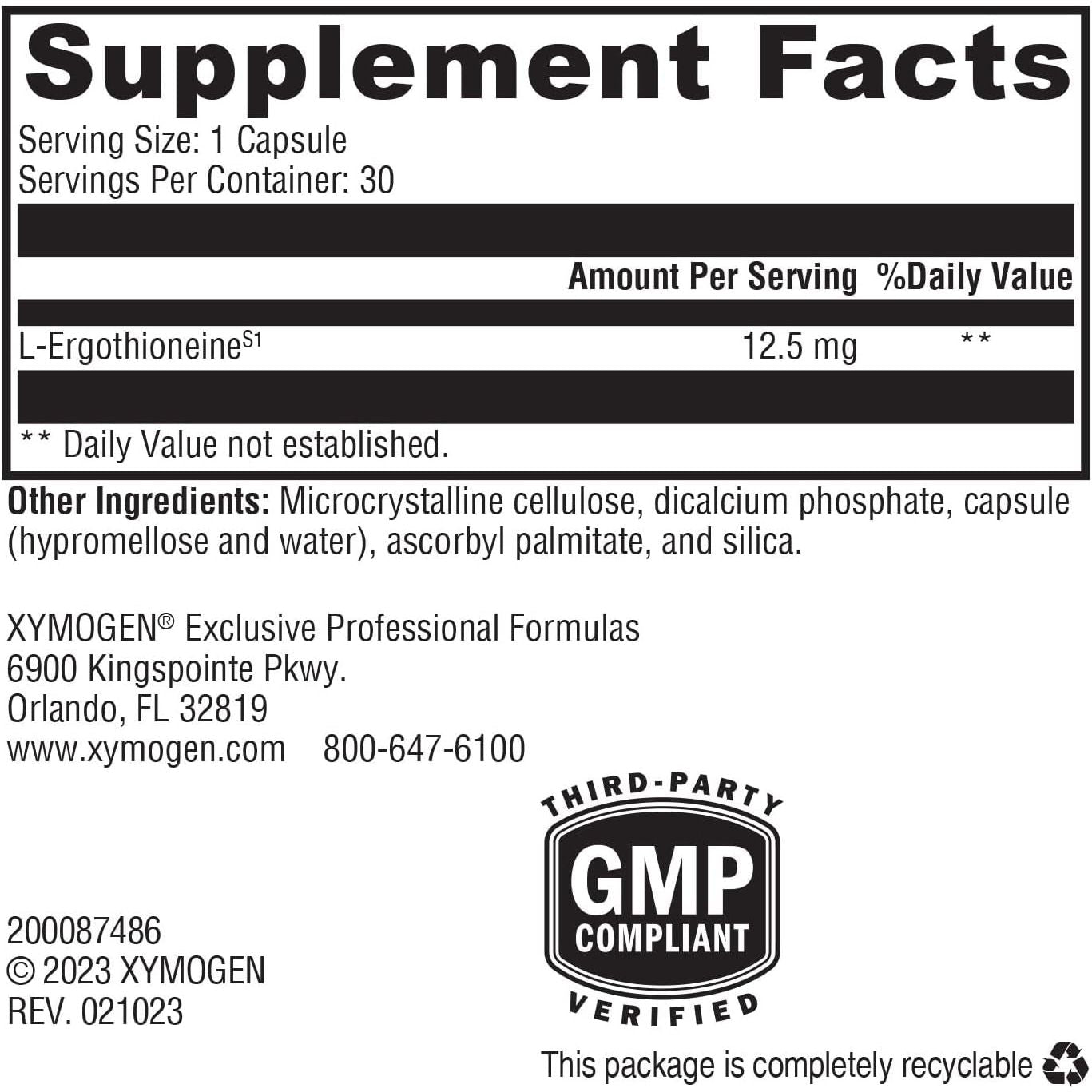 XYMOGEN Mitoprime - Antioxidant Supplement to Support Brain Health (30 Capsules)