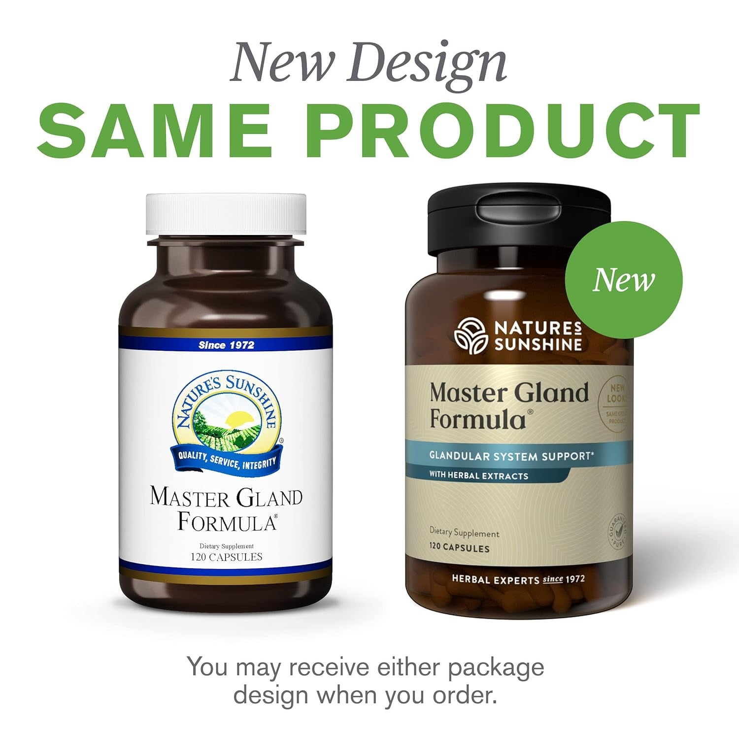 Nature'S Sunshine Master Gland - Provides Complete Nutritional Support for Every Gland in the Body 120 Capsules