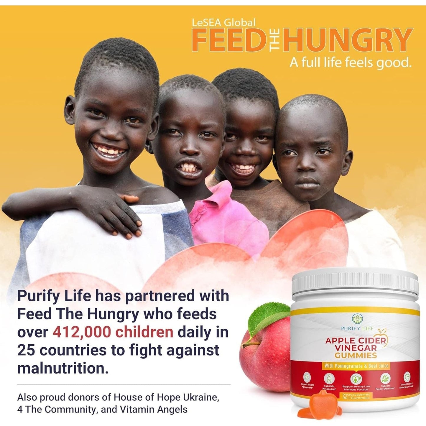 Detox Apple Cider Vinegar Gummies for Adults - Improved Gut Health, Energy, Digestion & Immune Support (90 Chews)