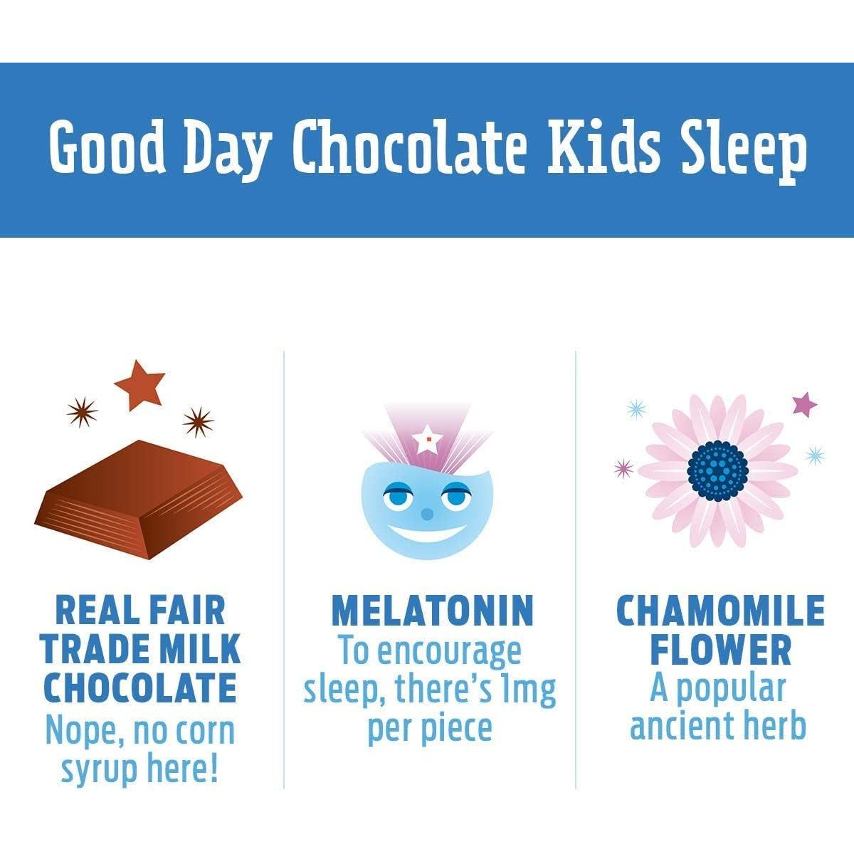 Good Day Chocolate Melatonin for Kids [50 Count]