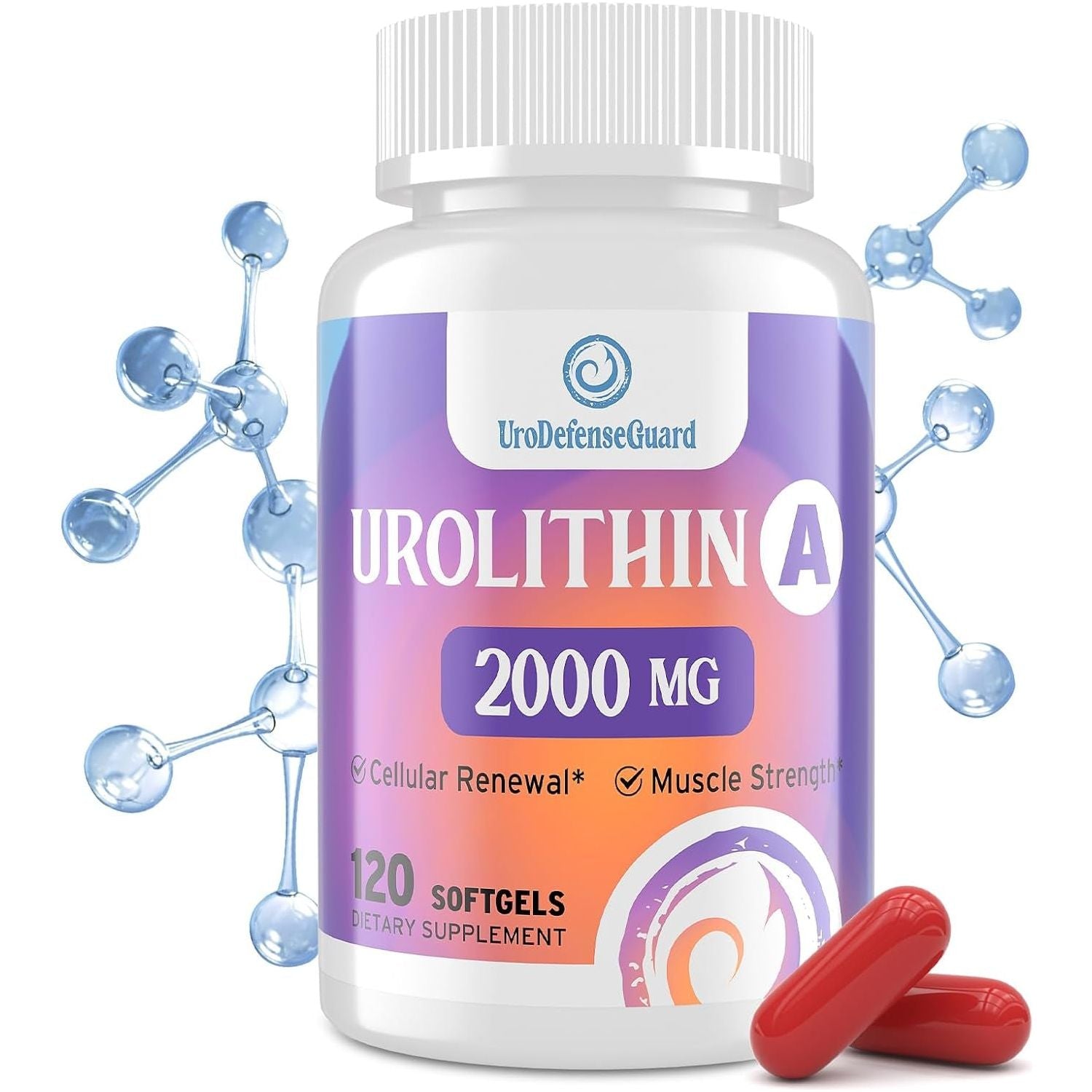 Urolithin a Supplement 2000Mg for Men Women - 120 Softgels