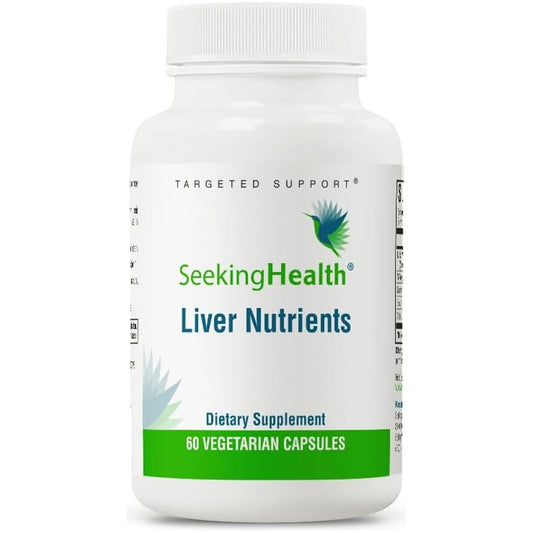 Seeking Health | Liver Nutrients | 60 Vegetarian Capsules | Milk Thistle, NAC & TMG Supplement