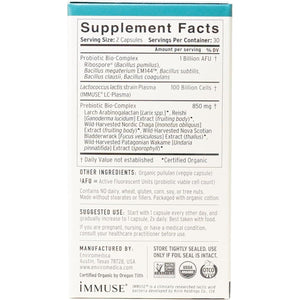 Enviromedica Terraflora Deep Immune SBO Probiotic + Prebiotic Supplement (60Count)