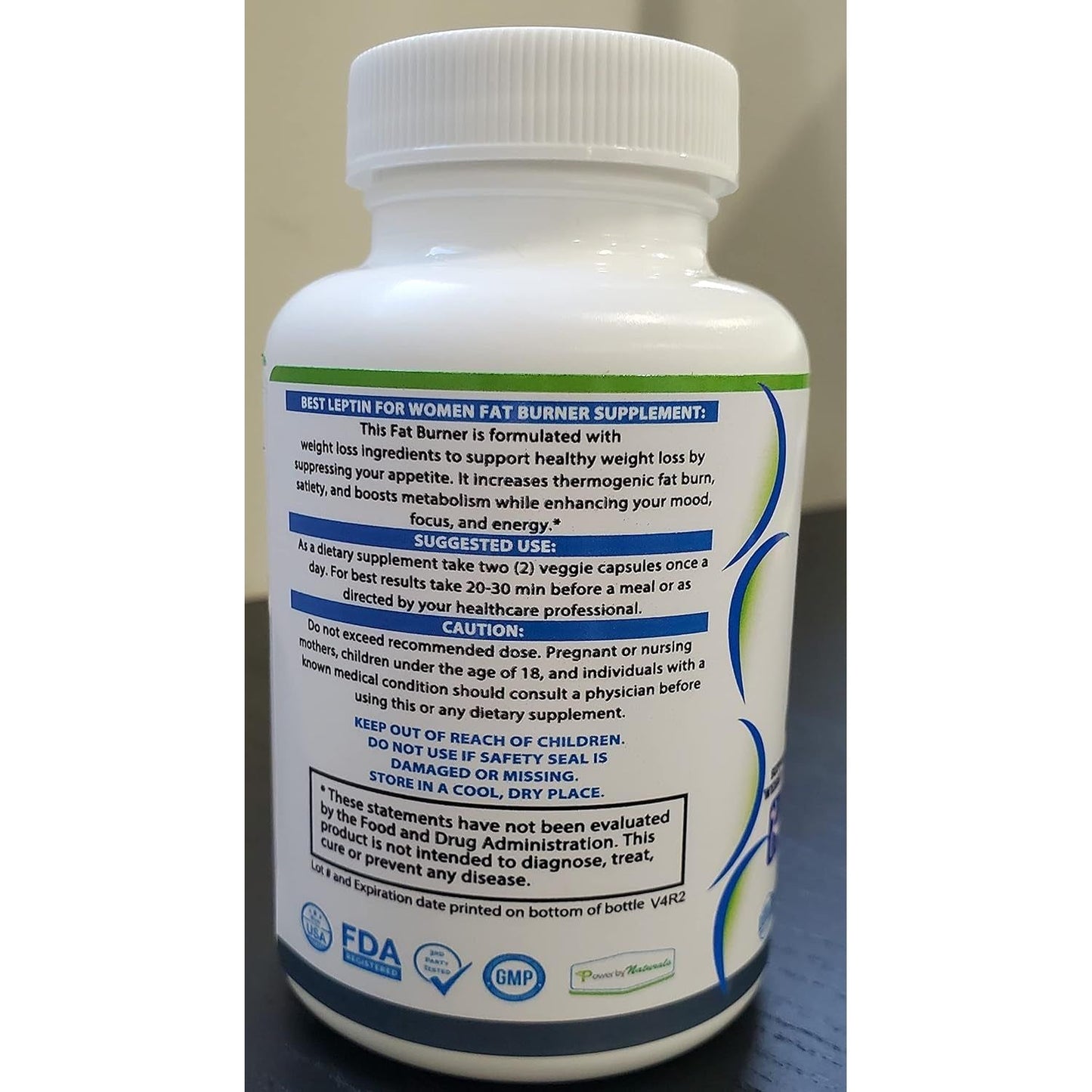 Power by Naturals Advanced Leptin Supplements for Weight Loss for Women 60 Capsules