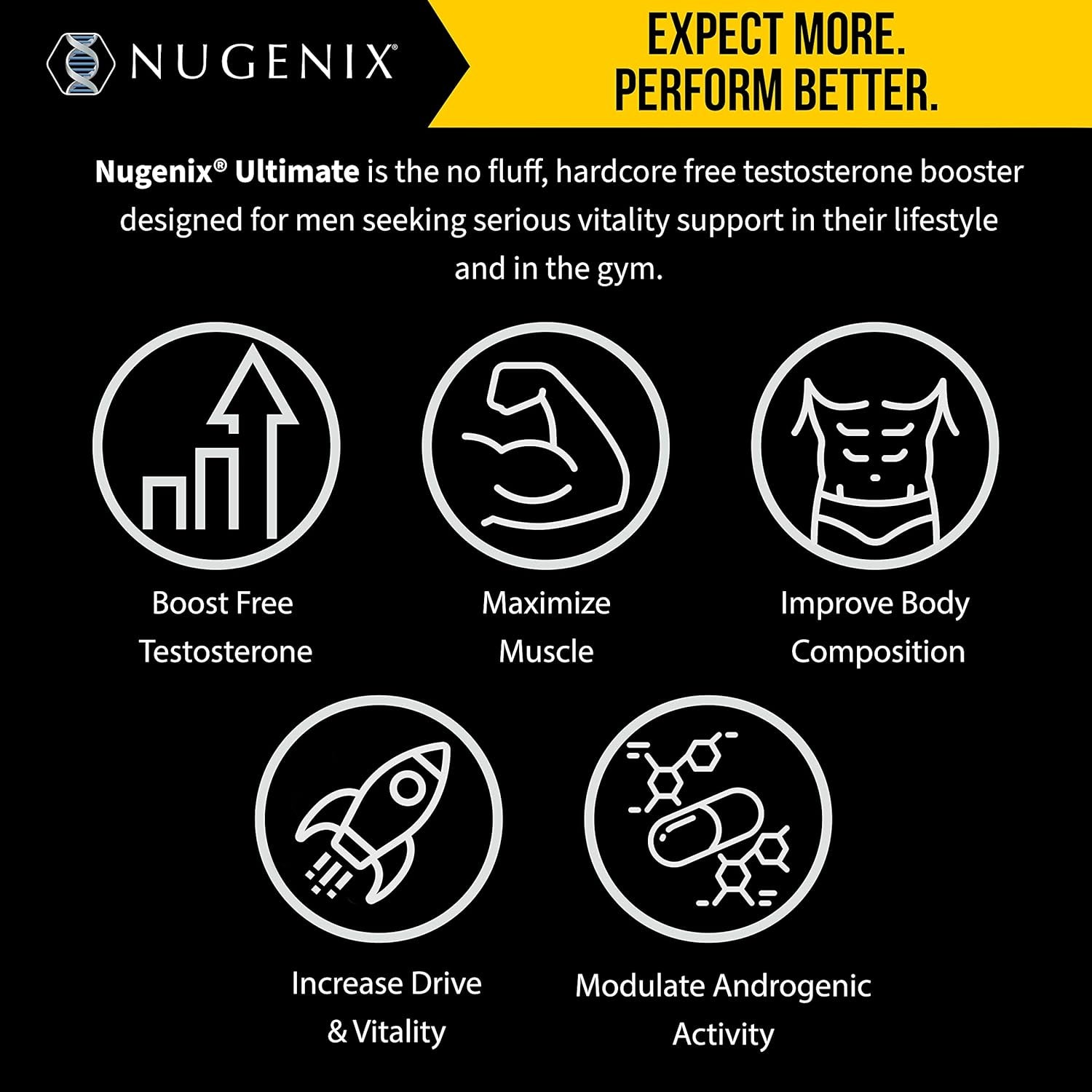 Nugenix Ultimate, Testosterone Booster, 120 Tablets