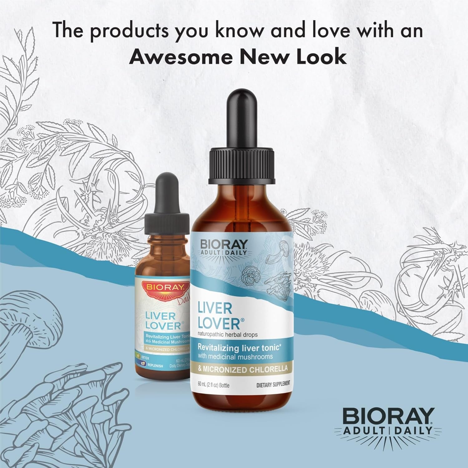BIORAY Daily Liver Lover - Supports the Liver & Adrenals 2 Fl Oz