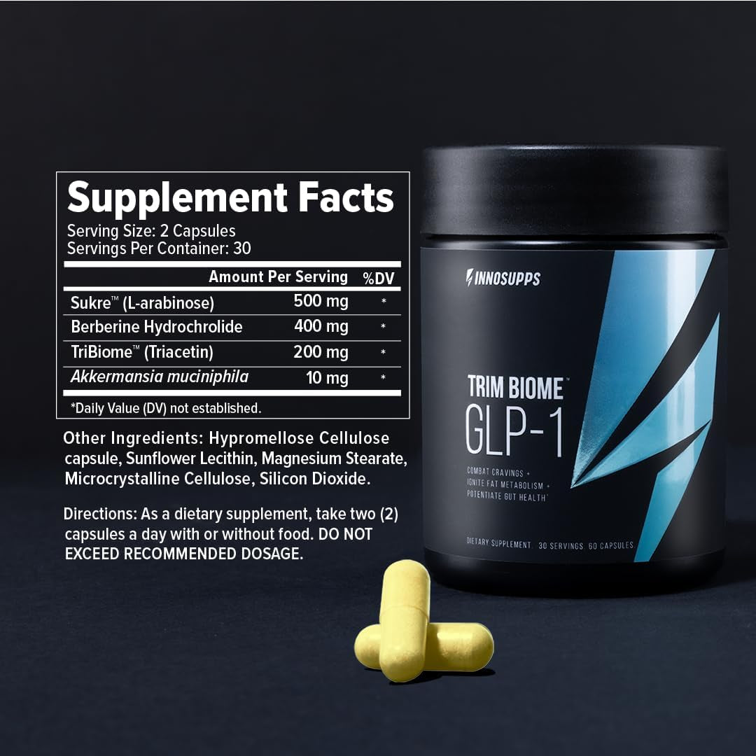 Inno Supps Trim Biome™ GLP-1 | Weight Loss Prebiotic + Probiotic + Postbiotic 30 Servings