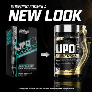 Nutrex Research Lipo-6 Black Hers Ultra Concentrate | Weight Loss Pills for Women (60 Pills)