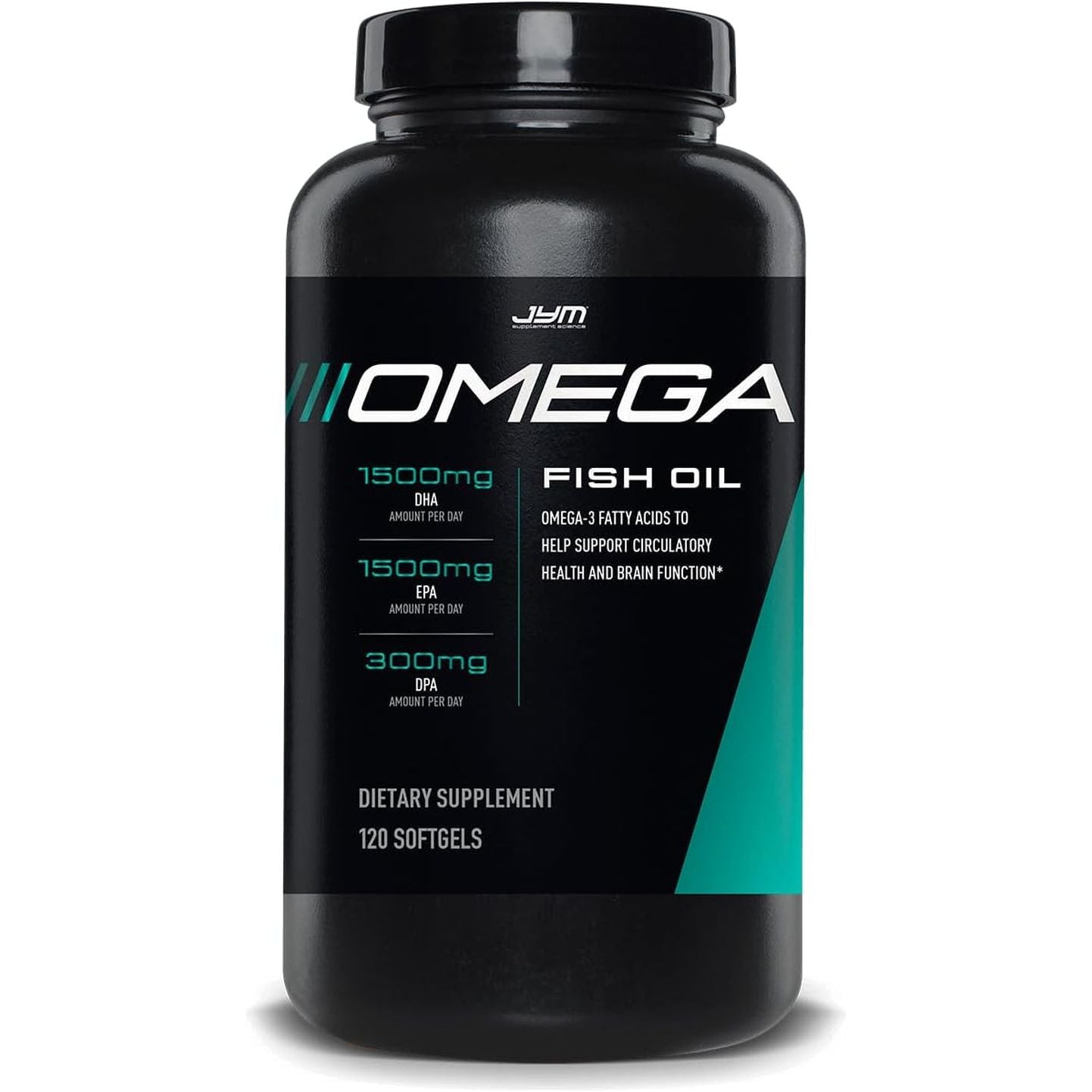 JYM Supplement Science Omega JYM Fish Oil 2800Mg, Omega 3, EPA, DHA, DPA 120 Soft Gels