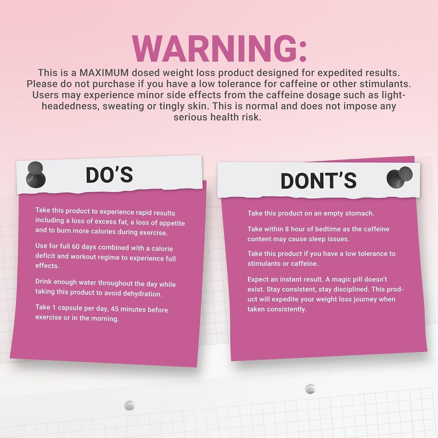 Skinny Secrets - Best Weight Loss Pills for Women | Appetite Suppressant, Belly Fat Burner, Carb Blocker 60 Capsules