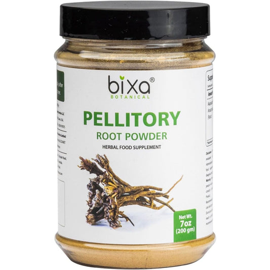 Bixa BOTANICAL Pellitory Root Powder 7 Oz | Gluten Free, Non-Gmo, Steam Treated, Vegan, 100% Pure.