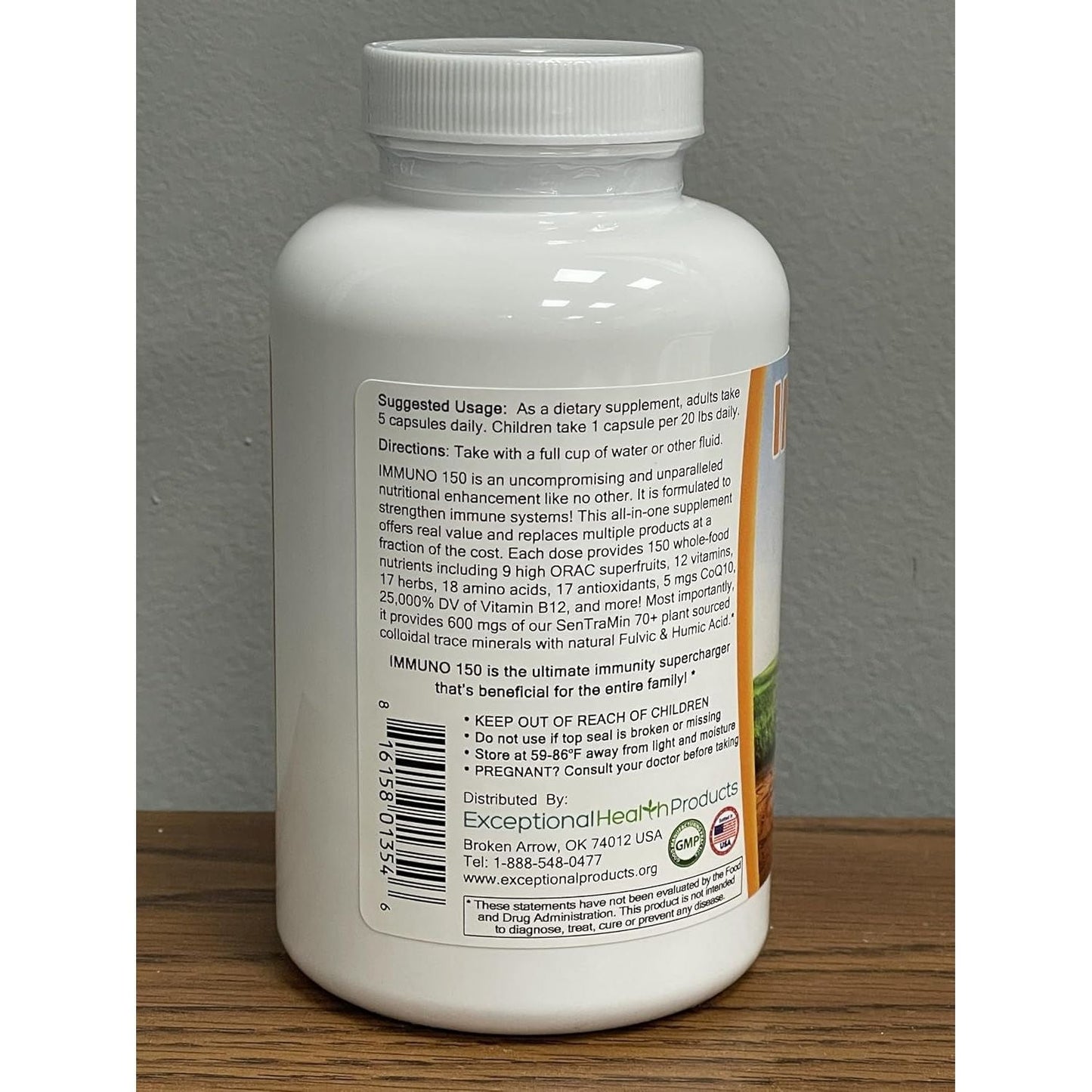 Immuno150 Immune Support Supplement - Immunity Boost Packed with 70 Trace Minerals, 13 Essential Vitamins, Antioxidants, Herbs & Amino Acids 150 Capsules